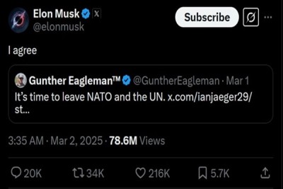 Politiek VS Musk Agree Leave VN and NAVO op X ZW.jpg